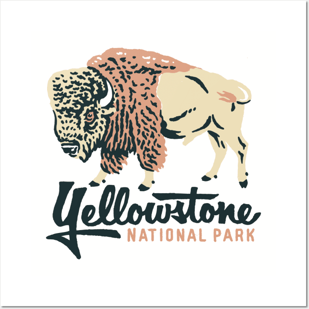 Yellowstone bison Wall Art by Iambolders